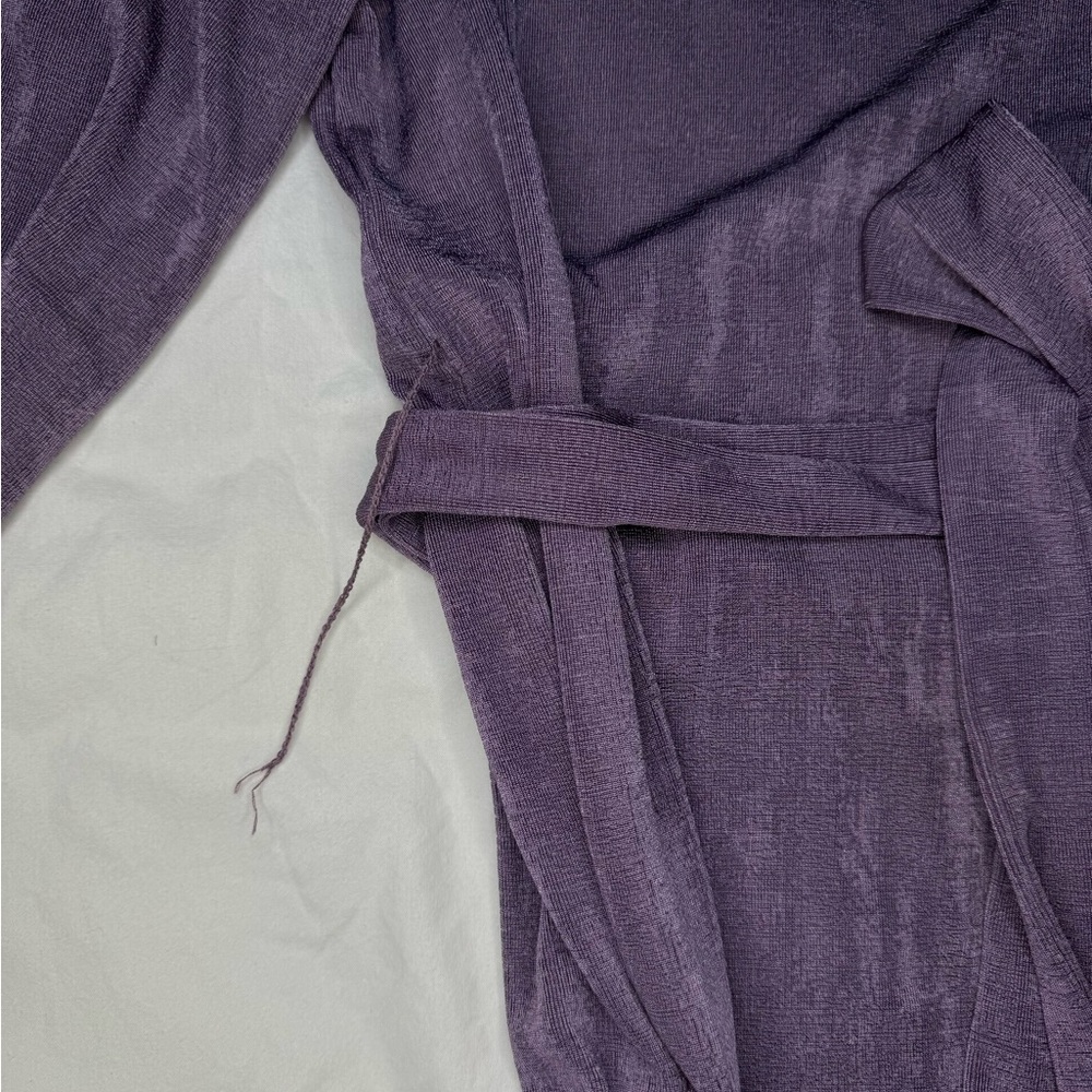 Princess Polly Purple Party Time Retro Oversized Faux Wrap Mini Dress Size 8 - Picture 10 of 11